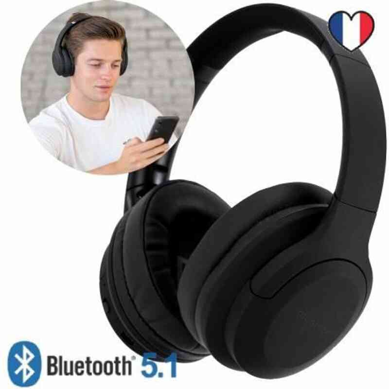 Où Trouver IMOSHION® Casque Bluetooth Sans Fil - Casque Anti Bruit - Noir  Le Moins Cher