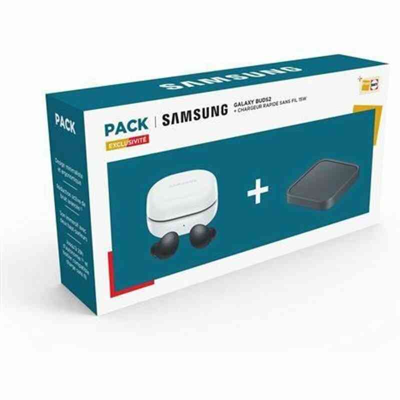 Où Trouver Pack Ecouteurs Sans Fil Samsung Galaxy Buds2 Avec Réducteur De  Bruit Bluetooth Gris Graphite + Chargeursans Fil Rapide 15 Watt Le Moins  Cher
