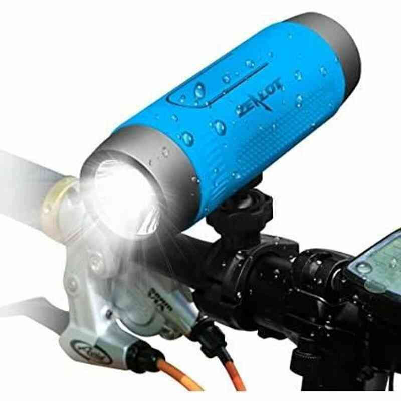 Où Trouver Enceinte Bluetooth Avec Support Vélo, Haut-Parleur Bluetooth  Speaker Wireless/4000mAh Powerbank/Lumière LED/Autonomie 24hrs Support Le  Moins Cher