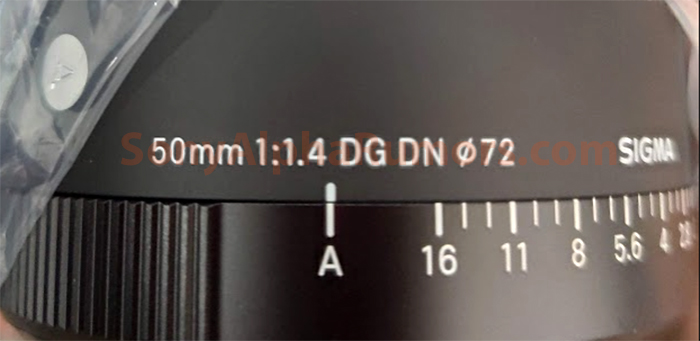 La premiere image du nouvel objectif Sigma 50mm f/1.4 DG DN