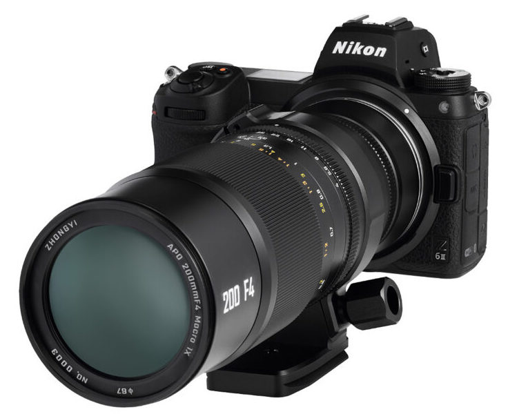 Annonce officielle de l'objectif Zhongyi Optics APO 200mm f/4 Macro 1X pour Nikon à monture Z