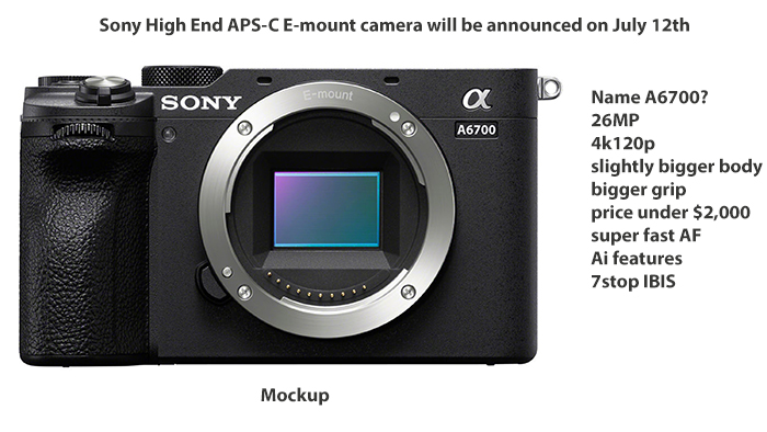 Une rumeur folle : le Sony A6700 disposera d'une fonction de focus stacking intégrée