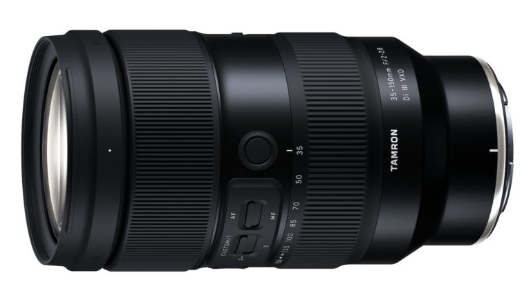 Tamron dévoile le premier zoom sans miroir 35-150 mm f/2-2.8 Di III VXD pour Nikon Z, prévu pour cet automne.