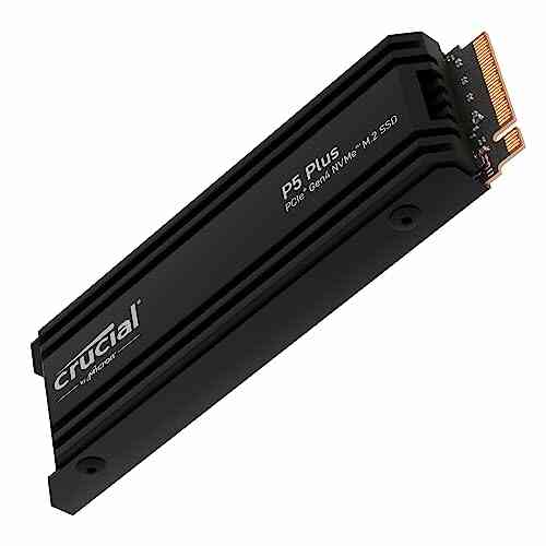 Crucial P5 Plus 2To SSD pour le gaming M.2 PCIe Gen4 NVMe avec Dissipateur - Compatible avec Playstation 5 (PS5) - jusqu’à 6600Mo/s - CT2000P5PSSD5
