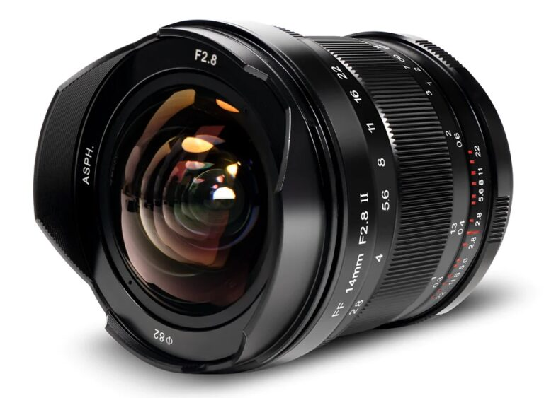 "Présentation du Pergear 14mm f/2.8 II (Gen 2) : Un objectif ultra-large de nouvelle génération pour les appareils photo Sony, Nikon, Canon et Leica".